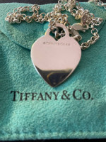 Tiffany & Co. "Please Return to" Heart (LARGE) Pendant 16"