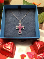 Natural Ruby Celtic Cross