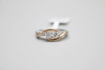 14K Two-Tone Gold Diamond Ring (Size 3 3/4) (0.47 CTW)