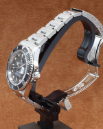 ROLEX SUBMARINER DATE BLACK STEEL OYSTER PERPETUAL 40MM 16610