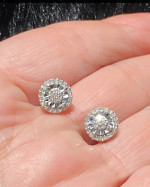 Beautiful 1/4 ct. T.W. Diamond Sterling Silver Earrings