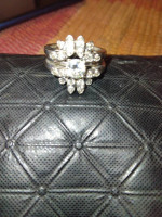 14 karat gold diamond ring white gold