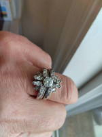14 karat gold diamond ring white gold