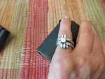 14 karat gold diamond ring white gold