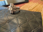 14 karat gold diamond ring white gold