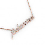 14k Solid Gold & White Diamond Fuck Normal Pendant