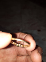 Multicolored 10k gold sapphire diamond ring
