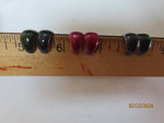 3 pair metal earrings