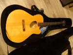 Ferrington Guitar Solid Spruce Top Elec/Cutaway- Maple back / Sides