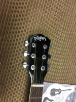 Washburn acoustic electric guitar with gig bag and accessories
