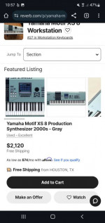 Yamaha motif xs8 FIRST GRAND