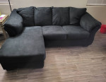 Black Sofa Chaise