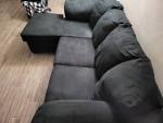 Black Sofa Chaise