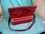 Elettra Red accordion 171/4" keys 120 bass accordion
