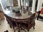 ROSEWOOD DINING TABLE SET SOFA LIVING ROOM SET HIGH END QUALITY 4SALE