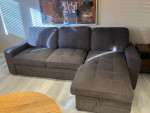 Sofa with pull out and storage