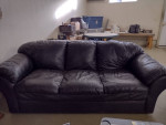 Leather Sofa Black