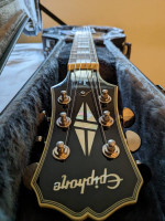 NEW! 2009 Epiphone Custom Shop Limited Edition LES PAUL Ebony/Chrome