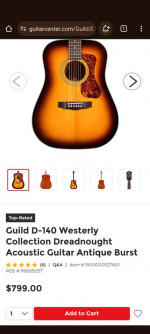 Guild D140 all-solid acoustic guitar