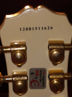 Epiphone les Paul Custom Pro white and gold