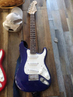 Blue. Fender Squier mini