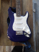 Blue. Fender Squier mini