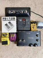 Various Guitar Effects pedals and foot switches