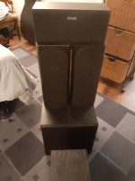 Solid built home surround sound system  Phase Technology Octave set