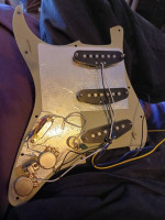Fender Strat Vintage 50's Alnico, custom loaded pickguard