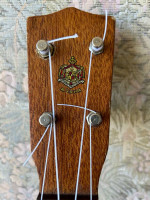 Vintage 1950s Duke Kahanamoku ukulele, solid mahogany