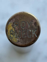 Vintage 1930s/40s solid brass guitar slide, Roy Smeck