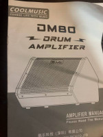 New. CoolMusic DM80 80W Bluetooth Electric Drum Amplifier Speaker.