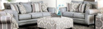 Gray Misty Sofa/love Set with pillows Retail Over $3000