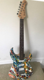Yamaha Electric Guitar with Custom Paint