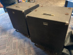 2 Vintage Bass Cabinets 18” Peavey with JBL Speakers