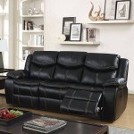FREE DINING SET WITH PURCHSE BLACK LEATHER RECLINING SOFA & LOVE SET -