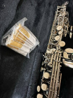 Nice Silver Soprano Saxophone with New Box of Reeds $400 Firm