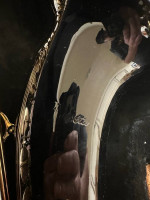 Beautiful TENOR Saxophone Black and Gold Rosetti $700 Firm