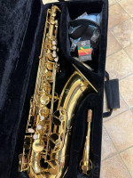 Very Nice Gold TENOR Saxophone with New Box of Reeds $400 Firm