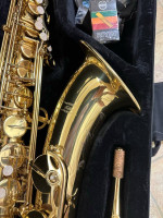Very Nice Gold TENOR Saxophone with New Box of Reeds $400 Firm