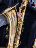 Very Nice Gold TENOR Saxophone with New Box of Reeds $400 Firm