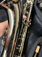 Nice Silver TENOR Saxophone with New Reeds $550 Firm