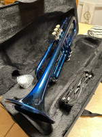 Beautiful Royal Blue Trumpet with New Mouthpiece $200 Firm