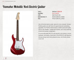 Yamaha Metallic Red Electric Guitar