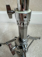70s 80s silver Sticker TAMA Titan Single Braced Snare Drum Stand - Made In Japan