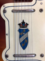 Vintage Mid-50s USA Silvertone 1382L Thin Twin Electric Guitar OSC