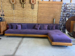 Mid Century Modern Adrian Pearsall Boomerang Sectional Sofa