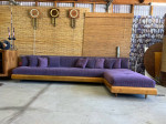 Mid Century Modern Adrian Pearsall Boomerang Sectional Sofa