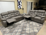 Dual Reclining Sofa and matching Loveseat