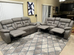 Dual Reclining Sofa and matching Loveseat
